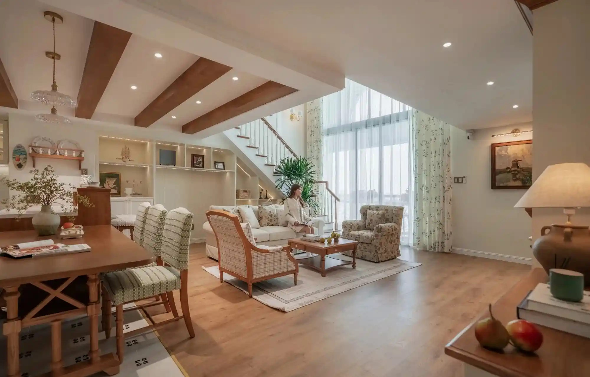 Phòng Khách Căn Duplex 162m2